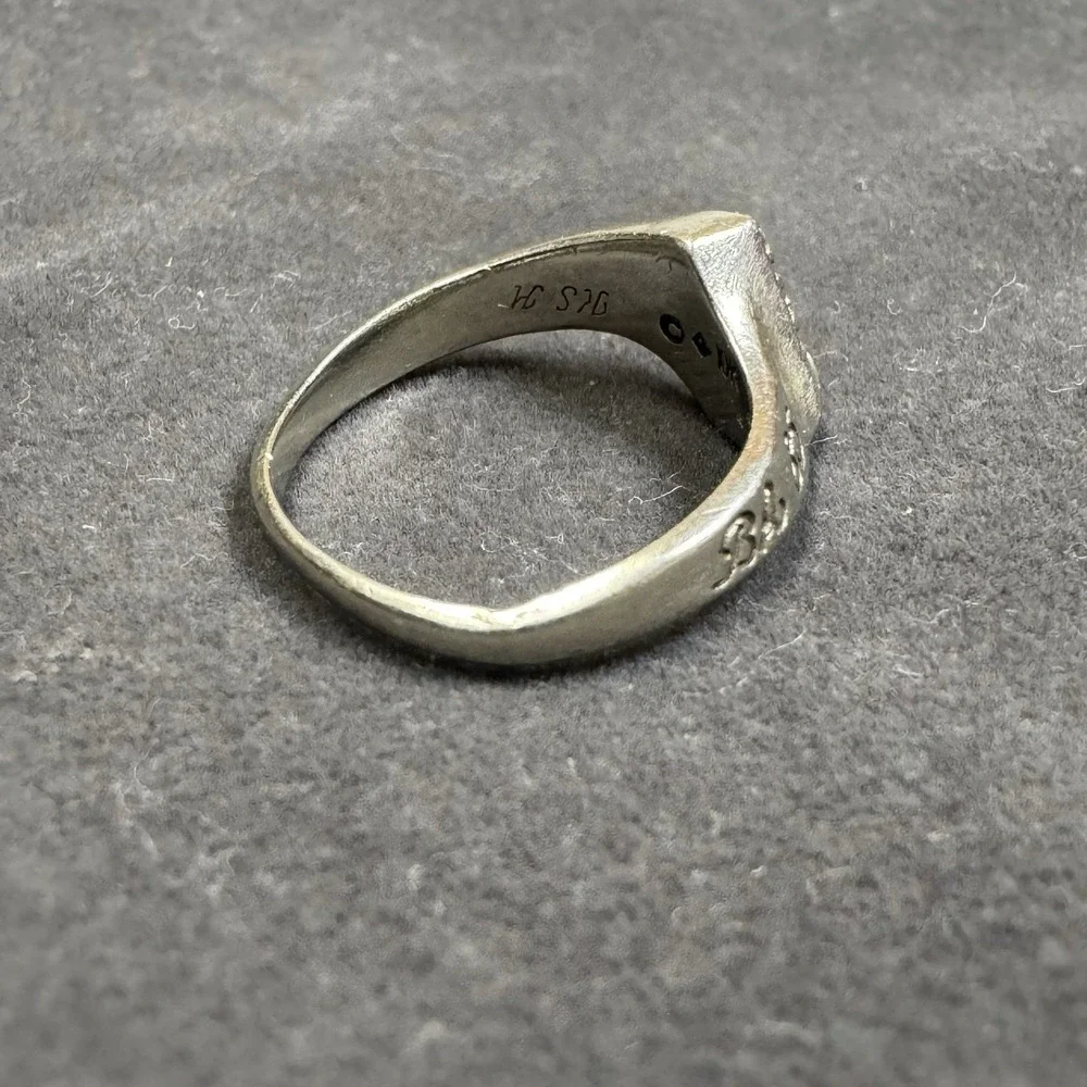 Solid 10k White Gold Nursing School Graduation Ring 1986 Marked 10K 2.6 Grams